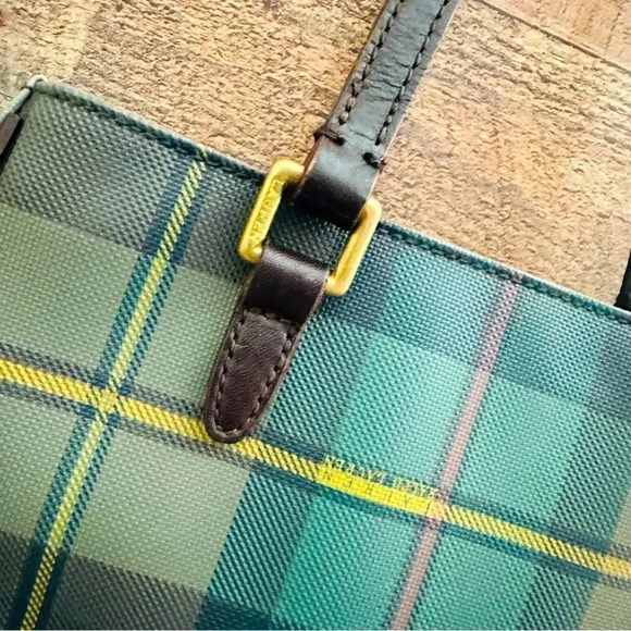 Rare Y2K Vintage Ralph Lauren Coated Canvas Leather Shoulder/Tote Bag - Picture 3 of 13